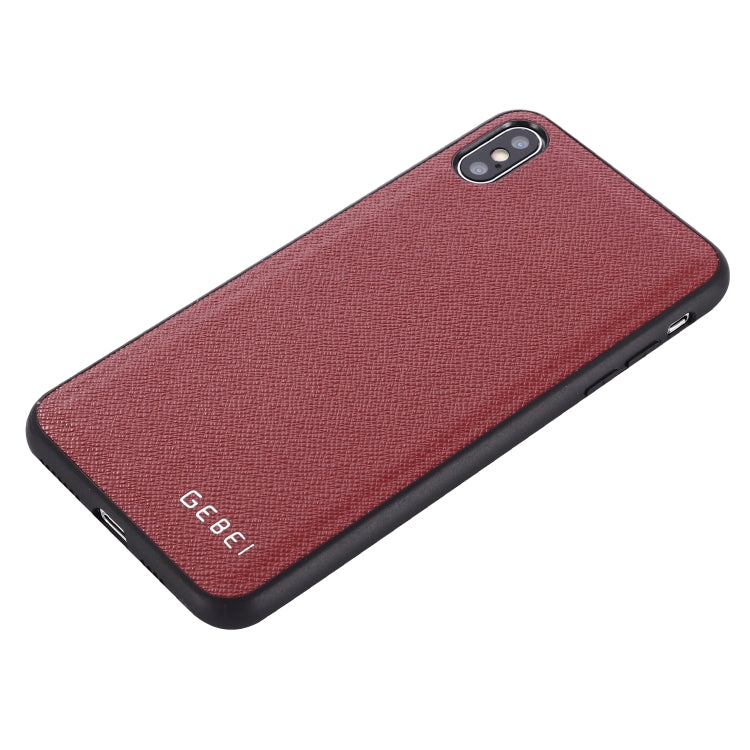 For iPhone 11 GEBEI Full-coverage Shockproof Leather Protective Case(Red) - iPhone 11 Cases by GEBEI | Online Shopping UK | buy2fix