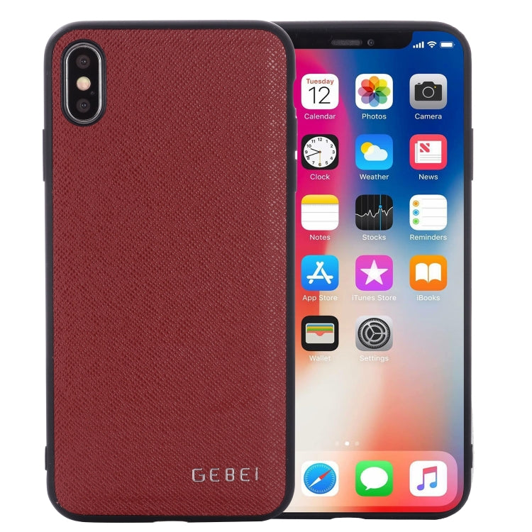 For iPhone 11 Pro Max GEBEI Full-coverage Shockproof Leather Protective Case(Red) - iPhone 11 Pro Max Cases by GEBEI | Online Shopping UK | buy2fix