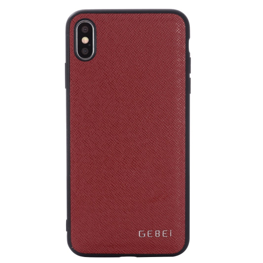 For iPhone 11 Pro Max GEBEI Full-coverage Shockproof Leather Protective Case(Red) by GEBEI