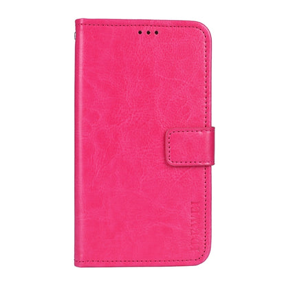 idewei Crazy Horse Texture Horizontal Flip Leather Case with Holder & Card Slots & Wallet For Doogee S97 Pro(Rose Red) - More Brand by idewei | Online Shopping UK | buy2fix