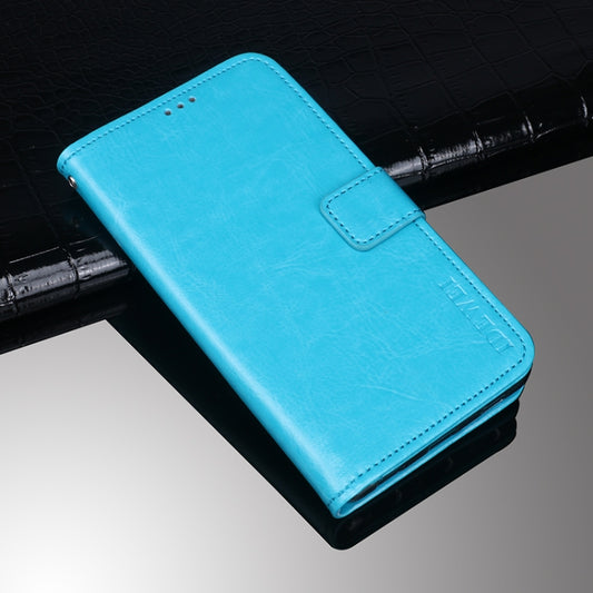 idewei Crazy Horse Texture Horizontal Flip Leather Case with Holder & Card Slots & Wallet For Doogee S97 Pro(Sky Blue) - More Brand by idewei | Online Shopping UK | buy2fix