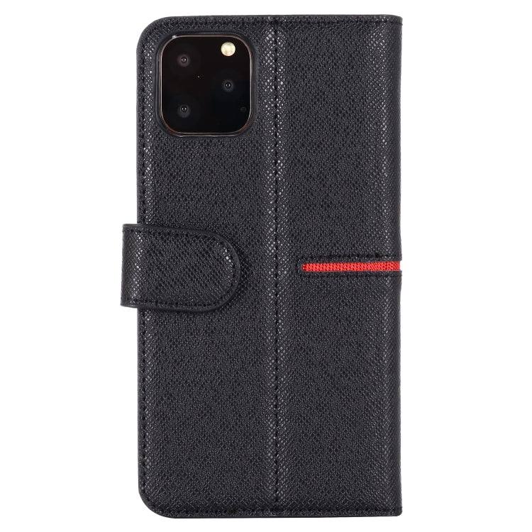 For iPhone 11 GEBEI Top-grain Leather Horizontal Flip Protective Case with Holder & Card Slots & Wallet & Photo Frame(Black) - iPhone 11 Cases by GEBEI | Online Shopping UK | buy2fix