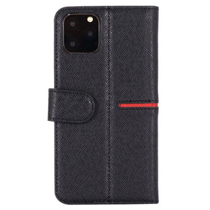 For iPhone 11 GEBEI Top-grain Leather Horizontal Flip Protective Case with Holder & Card Slots & Wallet & Photo Frame(Black) - iPhone 11 Cases by GEBEI | Online Shopping UK | buy2fix