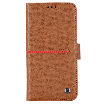 For iPhone 11 Pro Max GEBEI Top-grain Leather Horizontal Flip Protective Case with Holder & Card Slots & Wallet & Photo Frame(Brown) - iPhone 11 Pro Max Cases by GEBEI | Online Shopping UK | buy2fix