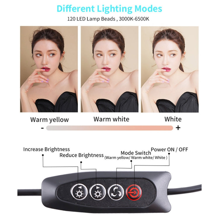 JSK-B1 USB Portable Ten-level Brightness Adjustable Live Conference Desktop LED Fill Light, Color Temperature: 3000-6500K by buy2fix