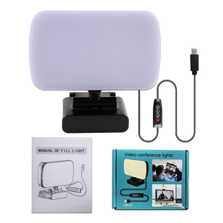 JSK-B1 USB Portable Ten-level Brightness Adjustable Live Conference Desktop LED Fill Light, Color Temperature: 3000-6500K by buy2fix