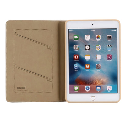 For iPad Mini 2019 & 4 & 3 & 2 & 1 GEBEI PU+TPU Horizontal Flip Protective Case with Holder & Card Slots(Gold) - iPad mini (2019) / mini 5 Cases by GEBEI | Online Shopping UK | buy2fix