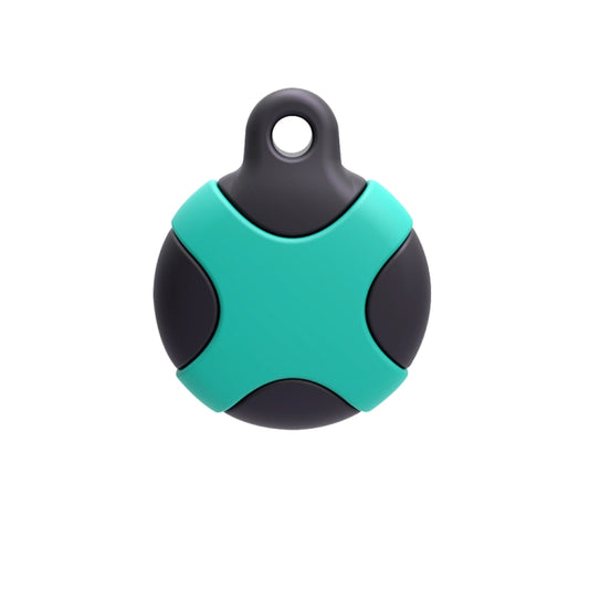 Waterproof Sealing Strip Anti-Scratch Shockproof Rugged Silicone Case For AirTag(Black Blue) by buy2fix