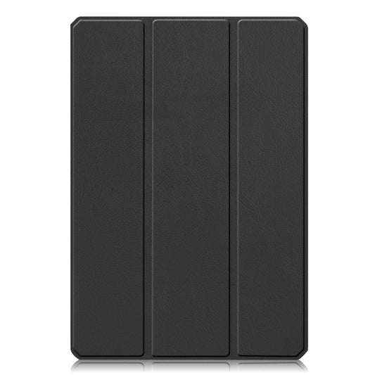 For Xiaomi Pad 5 / 5 Pro Custer Texture Horizontal Flip Leather Case with Three-folding Holder & Sleep / Wake-up Function(Black) by buy2fix