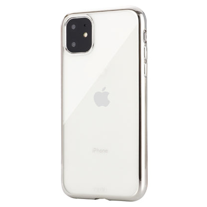 For iPhone 11 Pro GEBEI Plating TPU Shockproof Protective Case(Silver) - iPhone 11 Pro Cases by GEBEI | Online Shopping UK | buy2fix