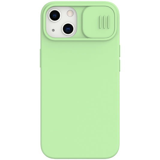 For iPhone 13 NILLKIN CamShield MagSafe Magnetic Liquid Silicone + PC Full Coverage Case(Green) - iPhone 13 Cases by NILLKIN | Online Shopping UK | buy2fix