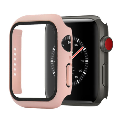 Shockproof PC+Tempered Glass Protective Case with Packed Carton For Apple Watch Series 3 & 2 & 1 38mm(Pink) by buy2fix