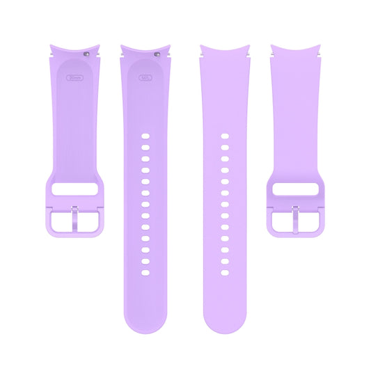 For Samung Galaxy Watch4 40mm / 44mm Silicone Flat Buckle Watch Band(Purple) by buy2fix