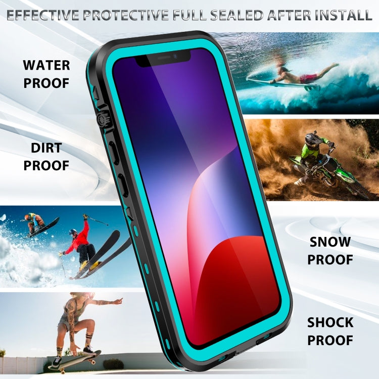 For iPhone 13 RedPepper Transparent Dot Shockproof Waterproof PC + TPU Protective Case (Blue) - iPhone 13 Cases by RedPepper | Online Shopping UK | buy2fix