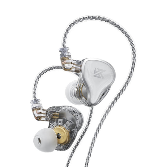 KZ ZAS Écouteurs intra-auriculaires filaires Ring Iron à 16 unités, version standard (blanc)