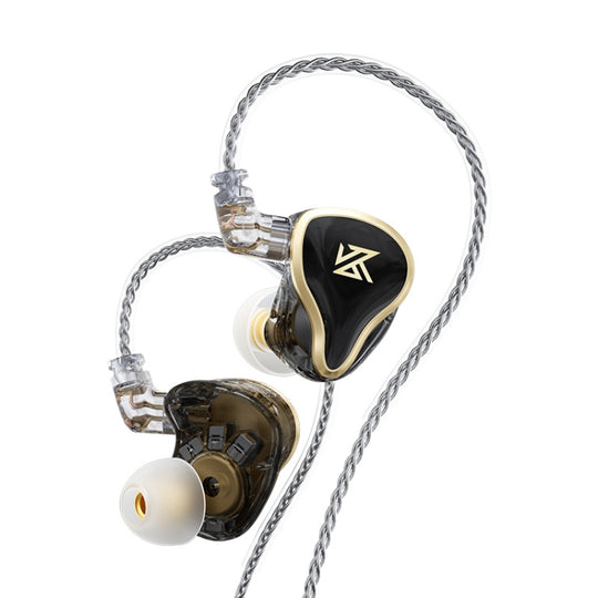 KZ ZAS Écouteurs intra-auriculaires filaires Ring Iron à 16 unités, version standard (noir)