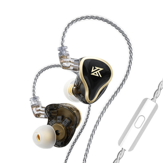 KZ ZAS Écouteurs intra-auriculaires filaires Ring Iron à 16 unités, version micro (noir)