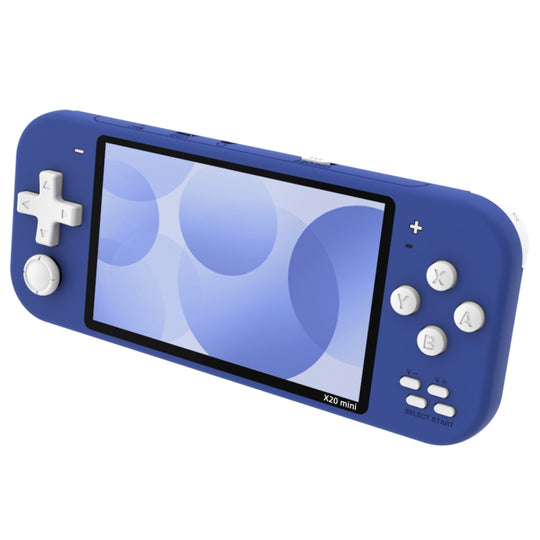Console de jeu portable X20 mini Classic Games avec écran de 4,3 pouces et 8 Go de mémoire (bleu)