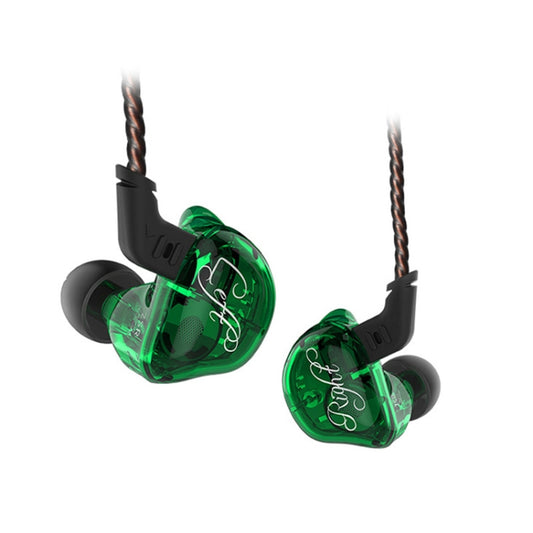 KZ ZSR 6-unit Ring Iron In-ear Wired Earphone, Standard Version(Green) - In Ear Wired Earphone by KZ | Online Shopping UK | buy2fix