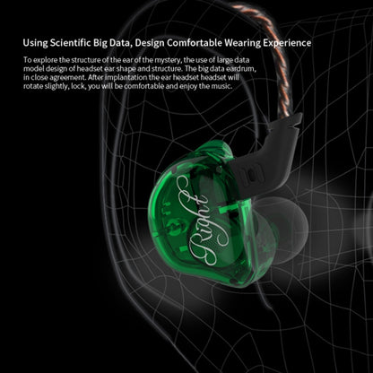 KZ ZSR 6-unit Ring Iron In-ear Wired Earphone, Mic Version(White) - In Ear Wired Earphone by KZ | Online Shopping UK | buy2fix