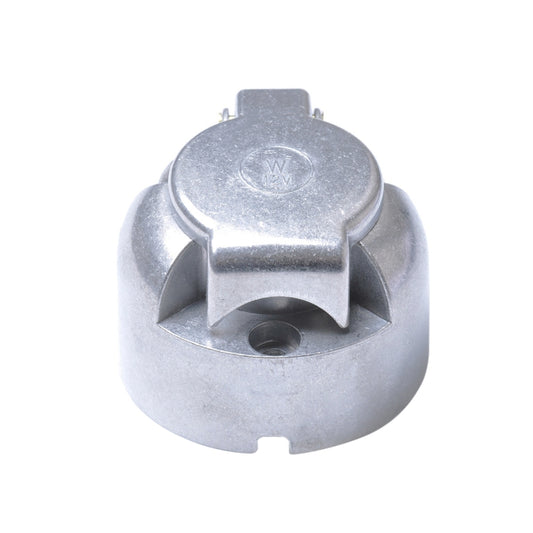 A0201 12V 7 Pin Round Plug Female Metal Trailer Adapter Connector Boat Carvan EU Plug by buy2fix