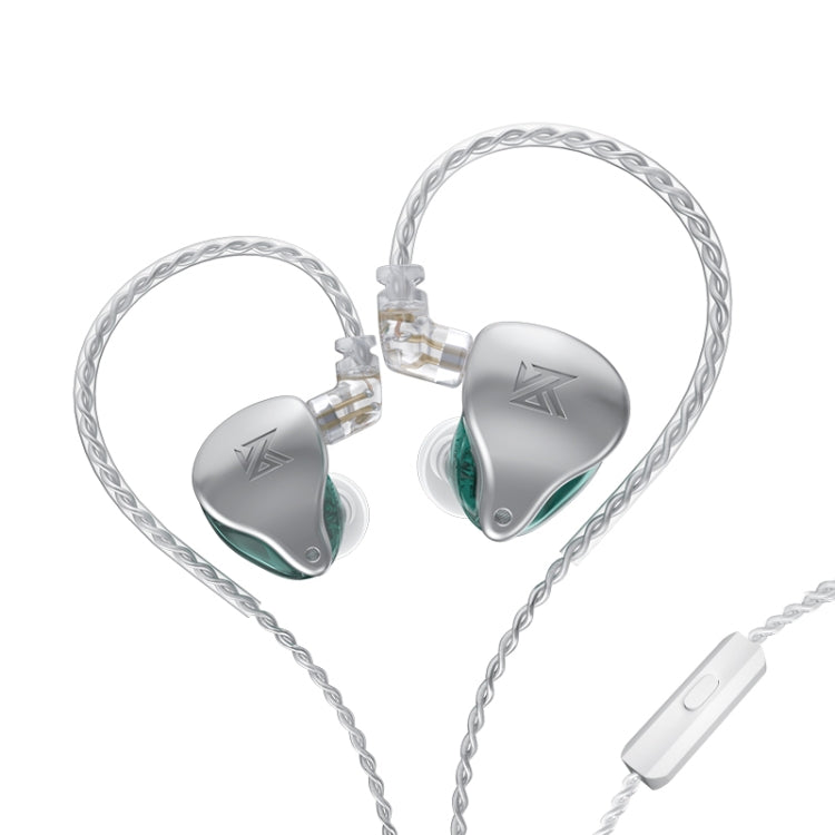 KZ AST 24-unit Balance Armature Monitor HiFi In-Ear Wired Earphone With Mic(Green) - In Ear Wired Earphone by KZ | Online Shopping UK | buy2fix