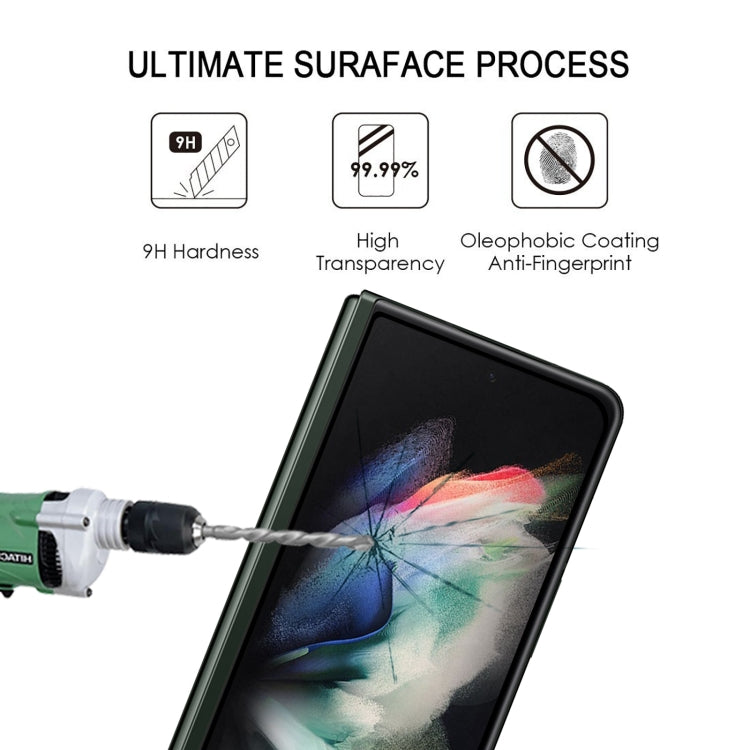 For Samsung Galaxy Z Fold3 5G Full Glue Full Screen Tempered Glass Film by buy2fix