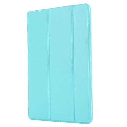 For iPad 10.2 2021 / 2020 / 2019 GEBEI Shockproof Horizontal Flip Leather Case with Three-folding Holder(Blue) - iPad 10.2 Cases by GEBEI | Online Shopping UK | buy2fix