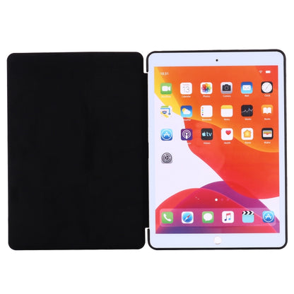 For iPad 10.2 2021 / 2020 / 2019 GEBEI Shockproof Horizontal Flip Leather Case with Three-folding Holder(Blue) - iPad 10.2 Cases by GEBEI | Online Shopping UK | buy2fix