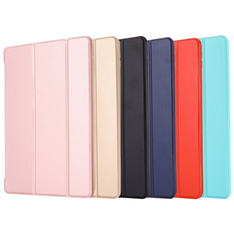 For iPad 10.2 2021 / 2020 / 2019 GEBEI Shockproof Horizontal Flip Leather Case with Three-folding Holder(Gold) - iPad 10.2 Cases by GEBEI | Online Shopping UK | buy2fix