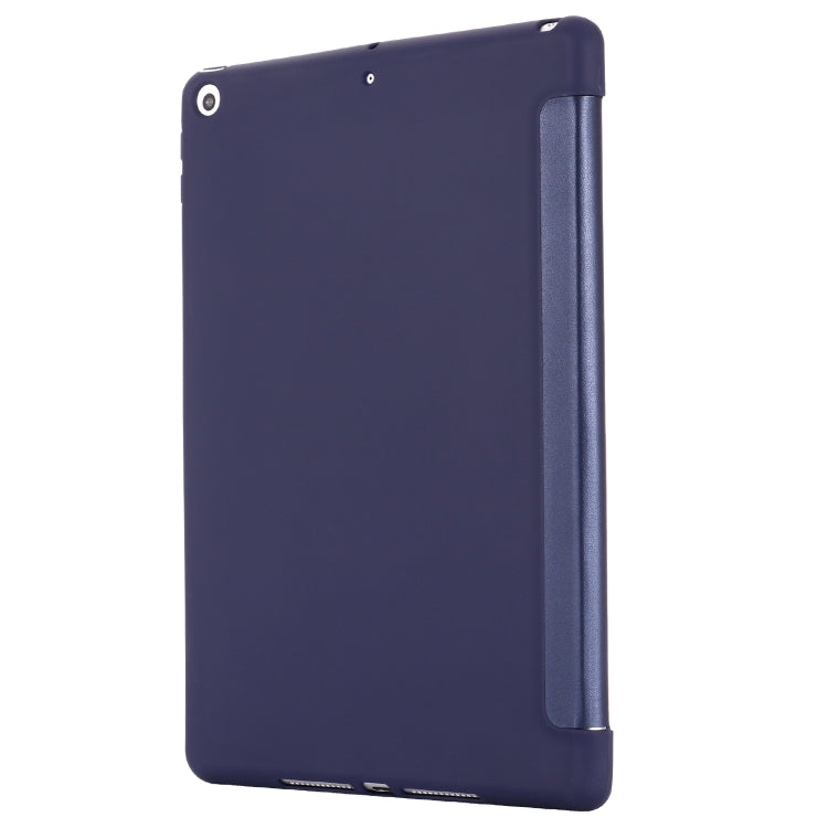 For iPad 10.2 2021 / 2020 / 2019 GEBEI Shockproof Horizontal Flip Leather Case with Three-folding Holder(Royal Blue) - iPad 10.2 Cases by GEBEI | Online Shopping UK | buy2fix