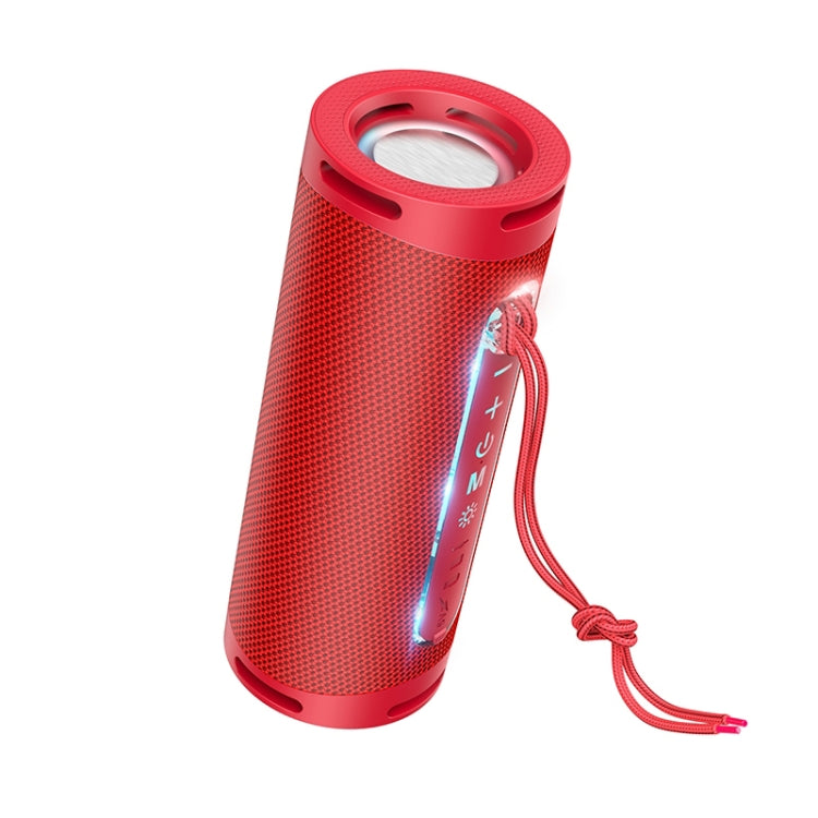 hoco HC9 Bluetooth 5.1 Dazzling Pulse Sports Bluetooth Speaker(Red) - Desktop Speaker by hoco | Online Shopping UK | buy2fix