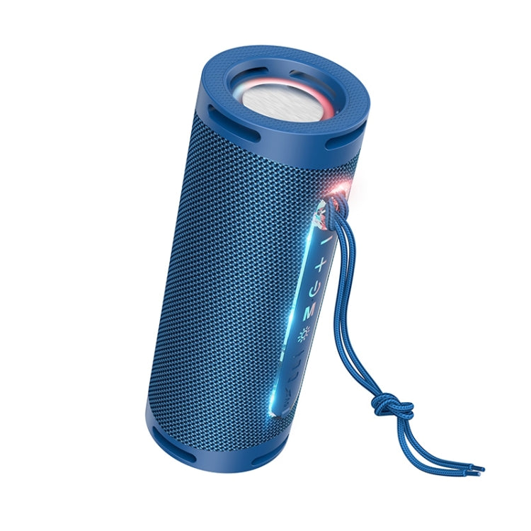 hoco HC9 Bluetooth 5.1 Dazzling Pulse Sports Bluetooth Speaker(Navy Blue) - Desktop Speaker by hoco | Online Shopping UK | buy2fix