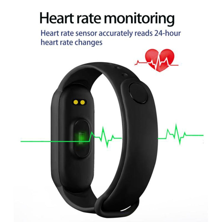 M6 Sports Smart Bracelet, Support Heart Rate Monitoring & Blood Pressure Monitoring & Sleep Monitoring & Sedentary Reminder, Type:Magnetic Charging(Black) - Smart Wear by buy2fix | Online Shopping UK | buy2fix