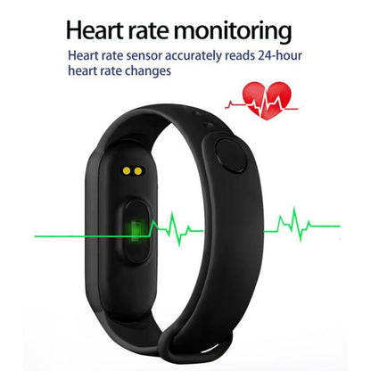 M6 Sports Smart Bracelet, Support Heart Rate Monitoring & Blood Pressure Monitoring & Sleep Monitoring & Sedentary Reminder, Type:Magnetic Charging(Black) - Smart Wear by buy2fix | Online Shopping UK | buy2fix