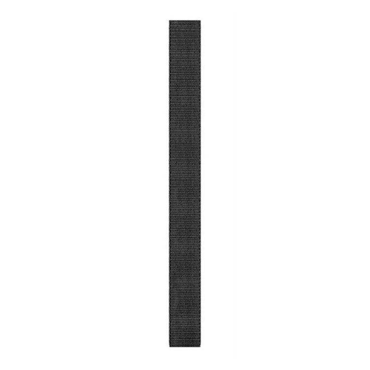 For Garmin Fenix 6X 26mm Knitted Nylon Loop Watch Band(Black) - Smart Wear by buy2fix | Online Shopping UK | buy2fix