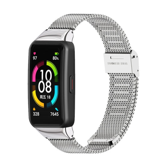 For Huawei Band 6 / Honor Band 6 / 7 MIJOBS Milan Stainless Steel Watch Band(Silver) by MIJOBS