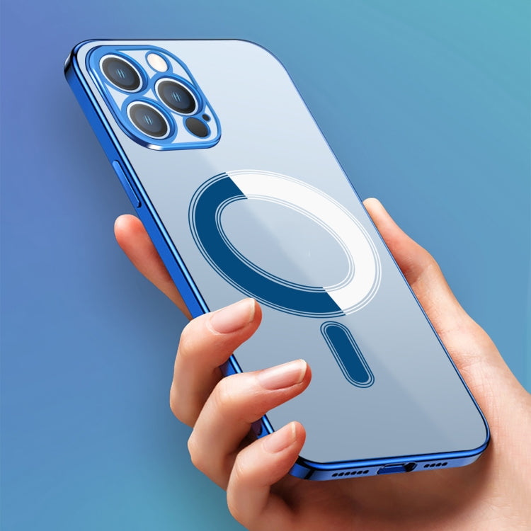 For iPhone 11 Classic Electroplating Shockproof Magsafe Case (Sea Blue) by buy2fix