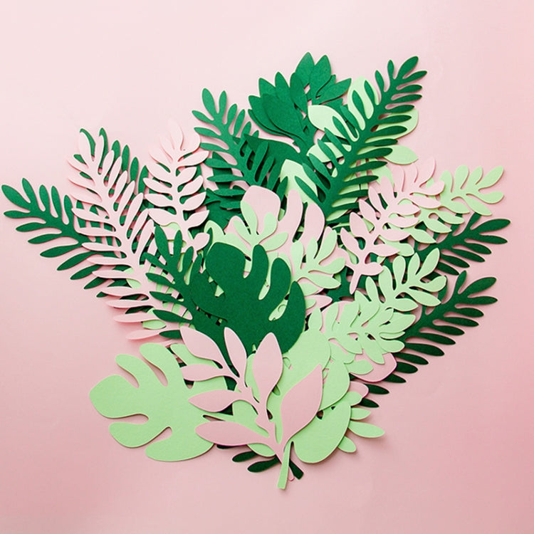 10 in 1 Creative Paper Cutting Shooting Props Tree Leaves Papercut Jewelry Cosmetics Background Photo Photography Props(Christmas Green) - Camera Accessories by buy2fix | Online Shopping UK | buy2fix