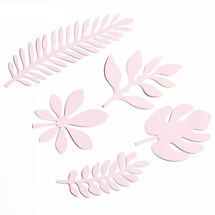 10 in 1 Creative Paper Cutting Shooting Props Tree Leaves Papercut Jewelry Cosmetics Background Photo Photography Props(Light Pink) - Camera Accessories by buy2fix | Online Shopping UK | buy2fix