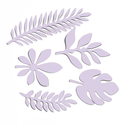 10 in 1 Creative Paper Cutting Shooting Props Tree Leaves Papercut Jewelry Cosmetics Background Photo Photography Props(Light Purple) - Camera Accessories by buy2fix | Online Shopping UK | buy2fix