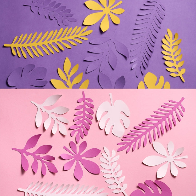 10 in 1 Creative Paper Cutting Shooting Props Tree Leaves Papercut Jewelry Cosmetics Background Photo Photography Props(Light Purple) - Camera Accessories by buy2fix | Online Shopping UK | buy2fix