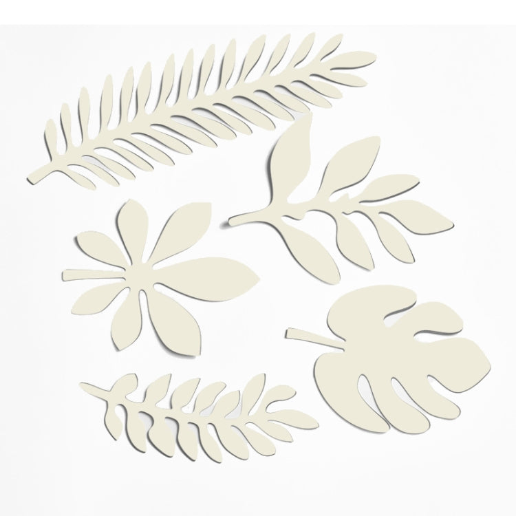 10 in 1 Creative Paper Cutting Shooting Props Tree Leaves Papercut Jewelry Cosmetics Background Photo Photography Props(Milky White) - Camera Accessories by buy2fix | Online Shopping UK | buy2fix