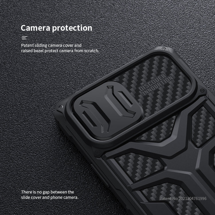 For iPhone 13 Pro NILLKIN Sliding Camera Cover Design Shockproof TPU + PC Protective Case (Black) - iPhone 13 Pro Cases by NILLKIN | Online Shopping UK | buy2fix