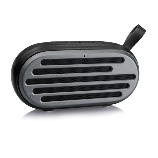 New Rixing NR-105 Mini TWS Metal Bluetooth Speaker Support Hands-free Call / FM(Black) by NewRixing