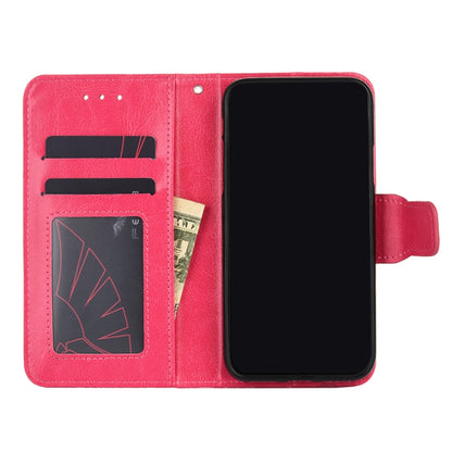 For Ulefone Note 11P Crystal Texture Horizontal Flip Leather Case with Holder & Card Slots & Wallet(Rose Red) - Mobile Accessories by buy2fix | Online Shopping UK | buy2fix