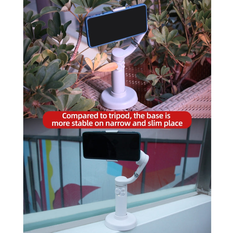 Sunnylife DZ75 Mobile Phone Gimbal Desktop Fixed Stand Base for DJI OM 5(White) - DJI & GoPro Accessories by Sunnylife | Online Shopping UK | buy2fix