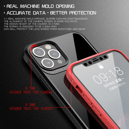 For iPhone 11 Pro MG Series Carbon Fiber TPU + Clear PC Four-corner Airbag Shockproof Case (Green) by buy2fix