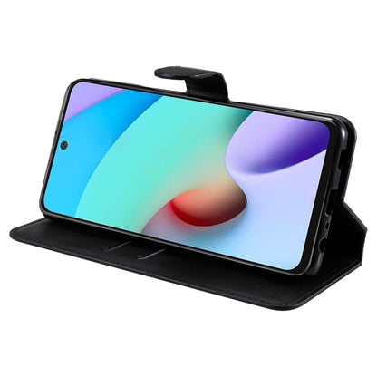 For Xiaomi Redmi 10 Classic Calf Texture PU + TPU Horizontal Flip Leather Case with Holder & Card Slots & Wallet(Black) by buy2fix