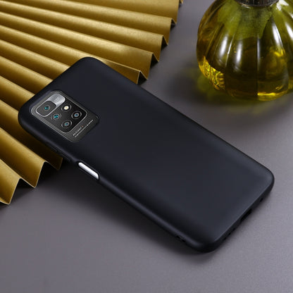 For Xiaomi Redmi 10 Solid Color Liquid Silicone Dropproof Full Coverage Protective Case(Black) - Xiaomi Accessories by buy2fix | Online Shopping UK | buy2fix